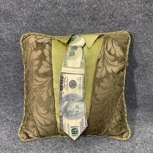 *Custom Men’s Suit W/ Money Tie Pillow